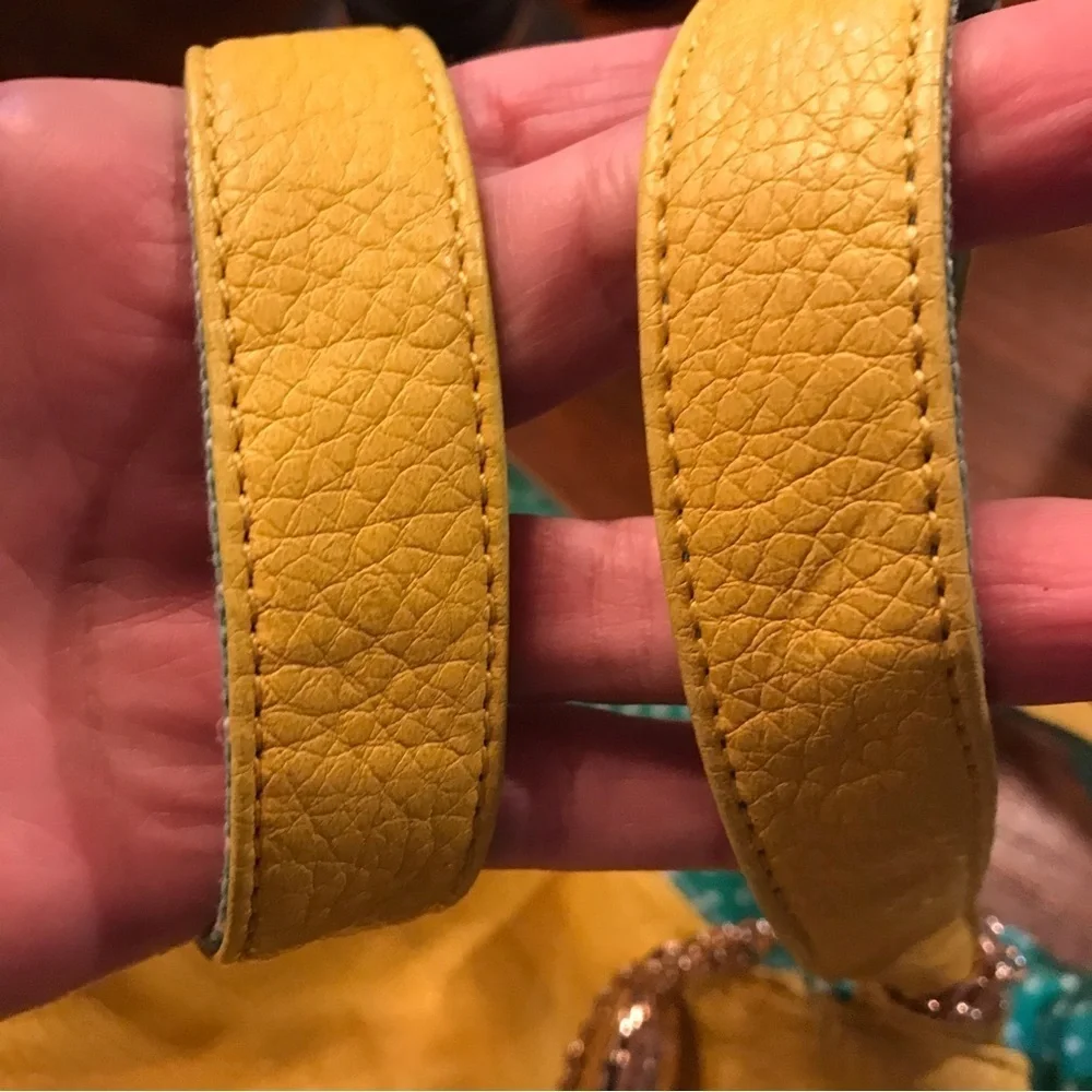 ❌❌NOT FOR SALE❌❌▪️deux lux Unique Yellow Hobo Bag